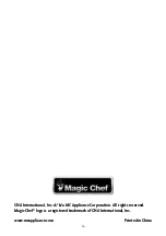 Предварительный просмотр 14 страницы Magic Chef MCQR1500ST User Manual