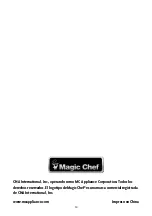 Предварительный просмотр 30 страницы Magic Chef MCQR1500ST User Manual