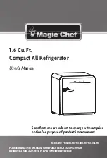 Magic Chef MCR16CHW User Manual предпросмотр