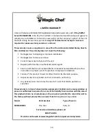 Preview for 10 page of Magic Chef MCSBABSS3S Instruction Manual