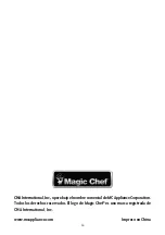 Предварительный просмотр 24 страницы Magic Chef MCSCM12SS User Manual