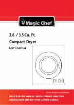 Magic Chef MCSDRY1S User Manual preview