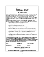 Preview for 14 page of Magic Chef MCSFS12ST Instruction Manual