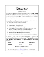 Preview for 10 page of Magic Chef MCST2ST Instruction Manual