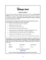 Preview for 10 page of Magic Chef MCST4ST Instruction Manual