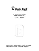 Предварительный просмотр 1 страницы Magic Chef MCWC45A Instruction Manual