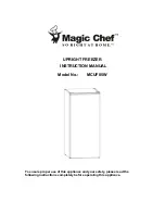 Magic Chef SO RIGHT AT HOME MCUF85W Instruction Manual preview