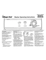 Preview for 1 page of Magic Chef W225LM Operating Instructions