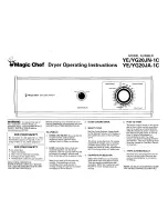 Magic Chef YE/YG20JA-1C Operating Instructions предпросмотр