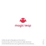 Magic Leap One Safety Manual & Regulatory Information preview