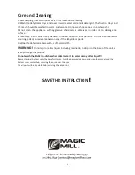 Предварительный просмотр 16 страницы Magic mill MFD-500 Instruction Manual