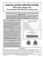 Magic-Pak MGE10-12 Installation Instructions Manual preview