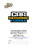 Magic Play CAR MECHANIC FLIPPER Operation Manuals preview