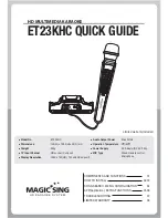 Preview for 1 page of Magic Sing ET23KHC Quick Manual