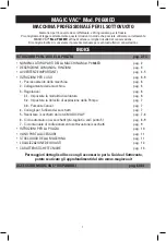 Preview for 3 page of Magic Vac P0608ED Operating Manual