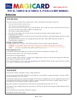Предварительный просмотр 3 страницы Magicard Tango 2e User Manual