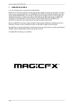 Предварительный просмотр 2 страницы Magicfx MFX1100 Manual