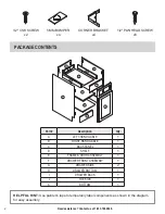 Предварительный просмотр 2 страницы Magick Woods Elements B12L Assembly Instructions Manual