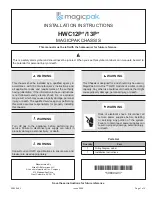 magicpak HWC12P Series Installation Instructions preview