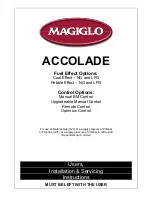 Magiglo ACCOLADE User, Installation & Servicing Instructions preview