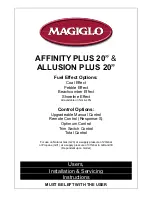 Magiglo AFFINITY PLUS 20" User, Installation & Servicing Instructions preview