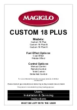 Предварительный просмотр 1 страницы Magiglo Custom 18 Plus User, Installation & Servicing Instructions