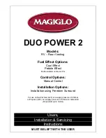 Magiglo Duo Power 2 User, Installation & Servicing Instructions preview