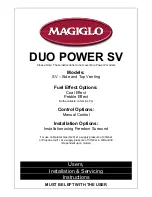 Magiglo DUO POWER SV Series User, Installation & Servicing Instructions preview