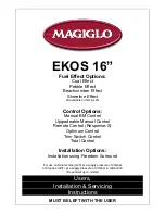 Magiglo Ekos 16" User, Installation & Servicing Instructions preview