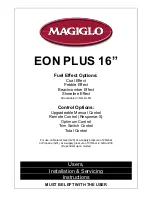 Preview for 1 page of Magiglo EON PLUS 16" User, Installation & Servicing Instructions