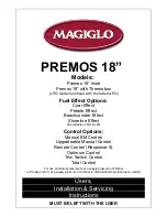 Preview for 1 page of Magiglo Premos 16 Inset User, Installation & Servicing Instructions