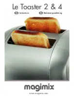 MAGIMIX LE TOASTER 2 Instructions Manual preview
