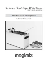 MAGIMIX STAINLESS STEEL FRYER WITH TIMER 3L Instructions For Use Manual preview