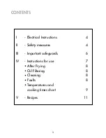 Preview for 3 page of MAGIMIX STAINLESS STEEL FRYER WITH TIMER 3L Instructions For Use Manual