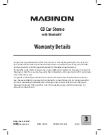 Предварительный просмотр 2 страницы MAGINON CRB-100 Instruction Manual