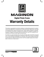 Предварительный просмотр 2 страницы MAGINON DPF-8 Instruction Manual