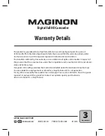 Предварительный просмотр 2 страницы MAGINON DV-300 Instruction Manual