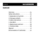 Предварительный просмотр 3 страницы MAGINON HV-UC111 Manual