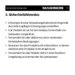 Предварительный просмотр 11 страницы MAGINON HV-UC111 Manual