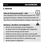 Предварительный просмотр 13 страницы MAGINON HV-UC111 Manual