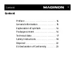 Предварительный просмотр 3 страницы MAGINON HV-W68A Manual