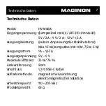 Предварительный просмотр 7 страницы MAGINON HV-W68A Manual