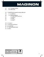 Предварительный просмотр 5 страницы MAGINON MS 7100 Instruction Manual