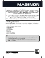 Preview for 4 page of MAGINON RC-1 Instruction Manual