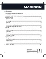 Предварительный просмотр 2 страницы MAGINON SZ 24 Instruction Manual