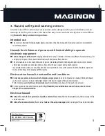 Предварительный просмотр 5 страницы MAGINON SZ 24 Instruction Manual