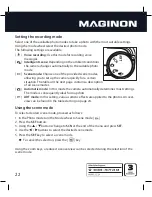 Предварительный просмотр 22 страницы MAGINON SZ 24 Instruction Manual