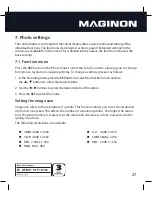 Предварительный просмотр 27 страницы MAGINON SZ 24 Instruction Manual