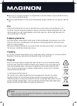 Preview for 2 page of MAGINON TL-70 Instruction Manual