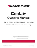 Magliner CooLift CMH Series Owner'S Manual preview